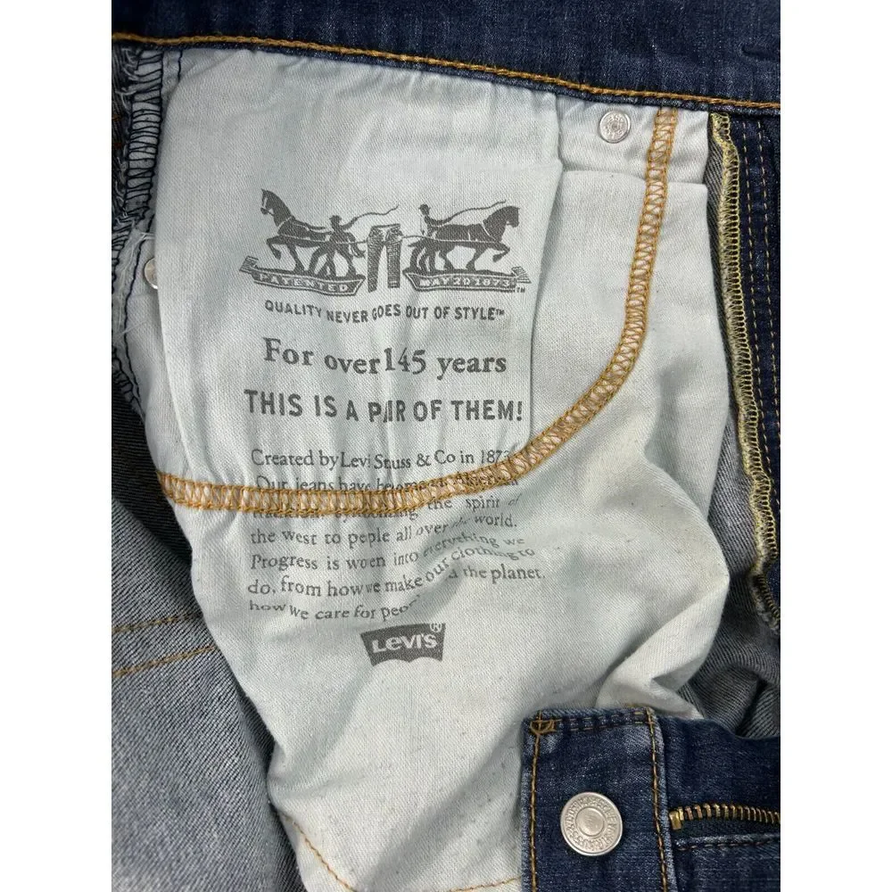 Levi's 559 Men Jeans 34x34 (Actual 34x 32) Relaxed Fit‎ Straight Leg Denim Blue